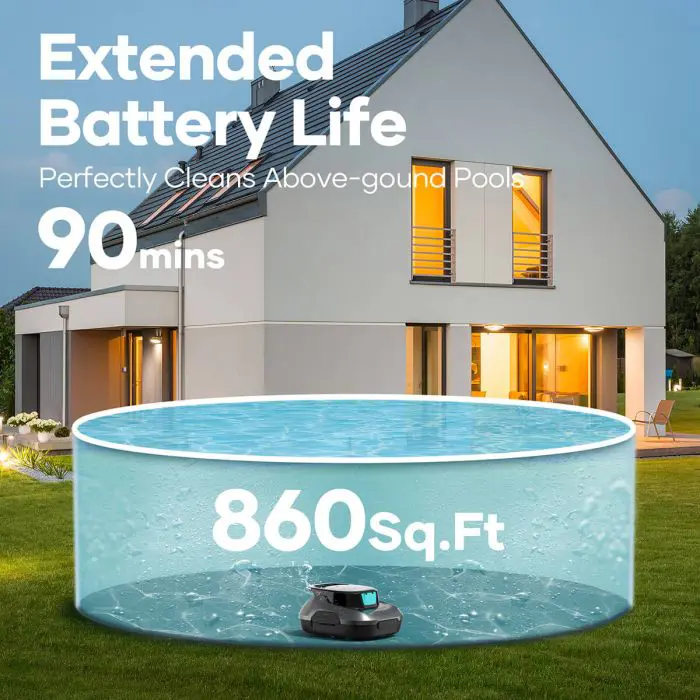 AIPER Scuba SE battery robot pool vacuum cleaner, gray