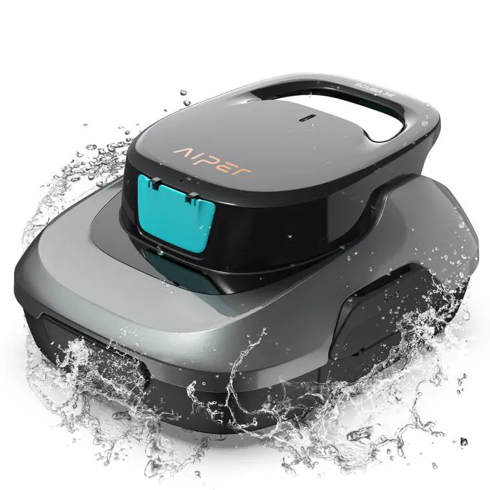 AIPER Scuba SE battery robot pool vacuum cleaner, gray