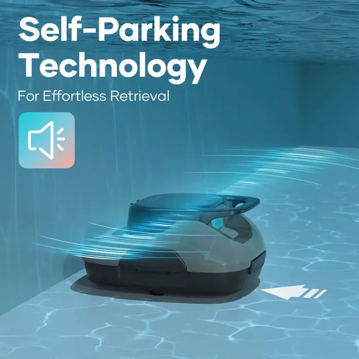 AIPER Scuba SE battery robot pool vacuum cleaner, gray