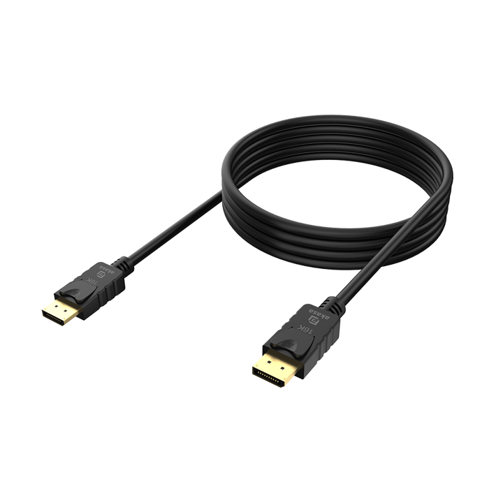 Akasa 16K DisplayPort Kabel - 2m, black-AK-CBDP27-20BK