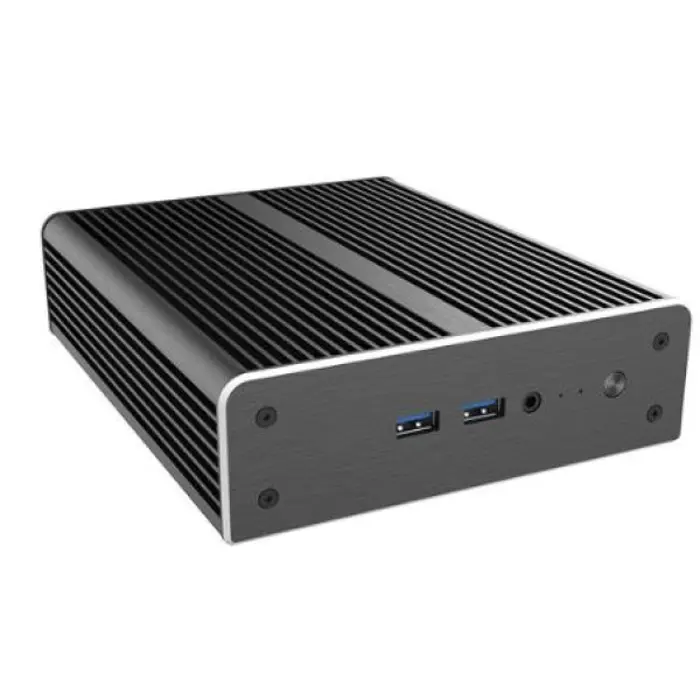 Akasa Newton AC UCFF-Gehäuse für Intel NUC 13 Pro mit i3, Fanless - black-A-NUC96-M1B