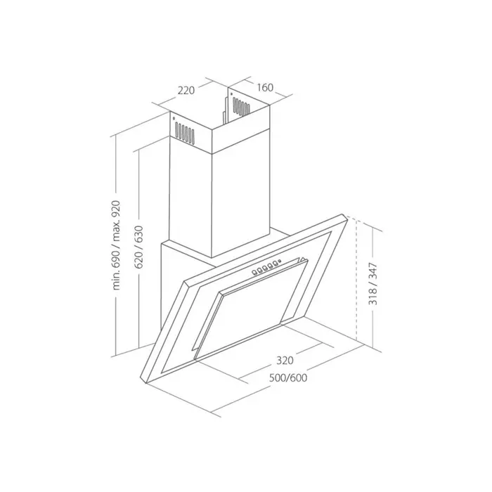 Akpo WK-4 Nero Eco 50 Wall-mounted White