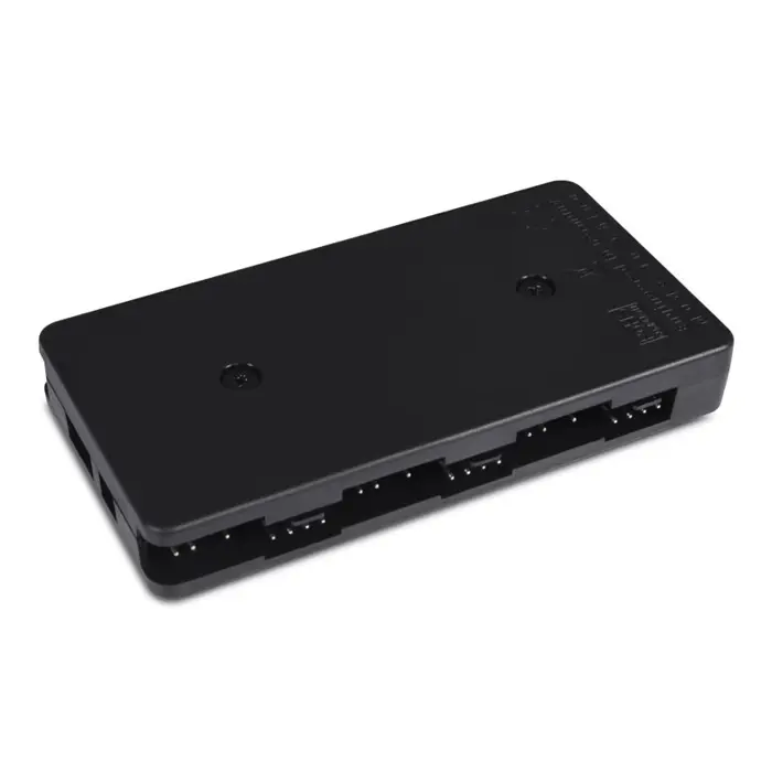 Alphacool Core 6x 4-pin PWM/DRGB splitter, fan controller (black, with SATA power connector)