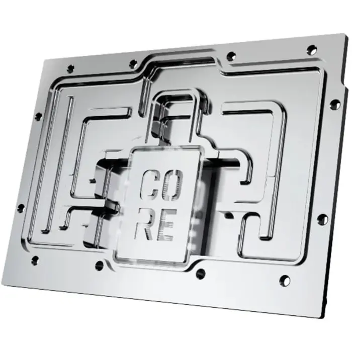 Alphacool Core RX 9070 XT Steel Legend (transparent/chrome, incl. backplate)