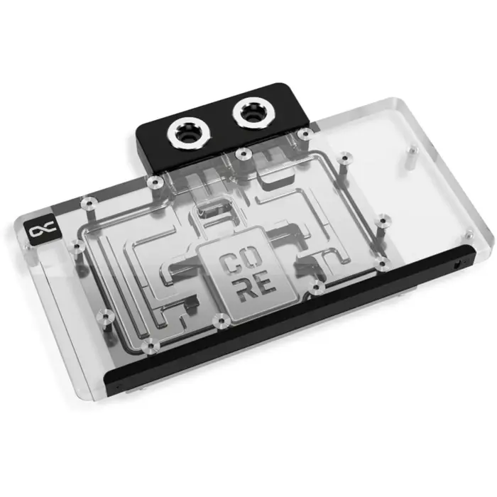 Alphacool Core RX 9070 XT Steel Legend (transparent/chrome, incl. backplate)