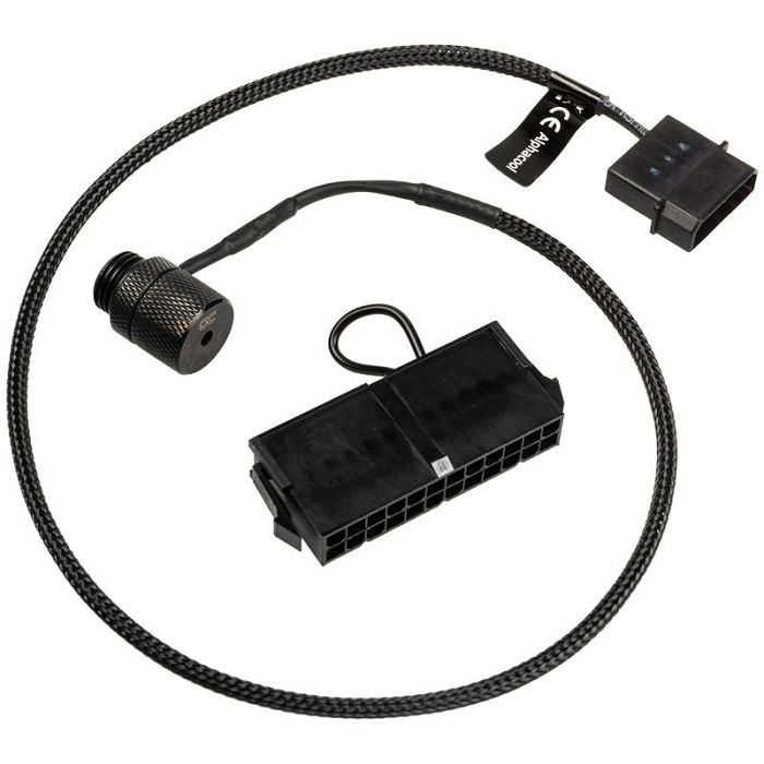 Alphacool icicle laser fitting G1/4 inch AG - 4-pin Molex connection, black