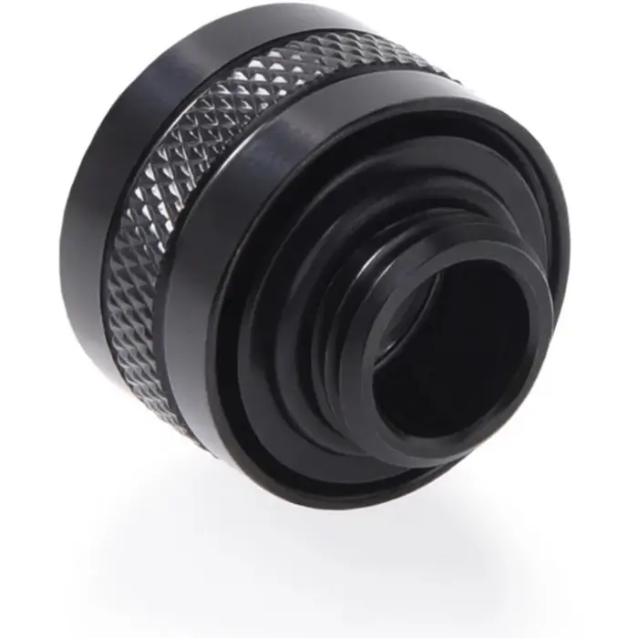 Alphacool Eiszapfen PRO 13mm HardTube Fitting G1 / 4 - Deep Black Sixpack, connection