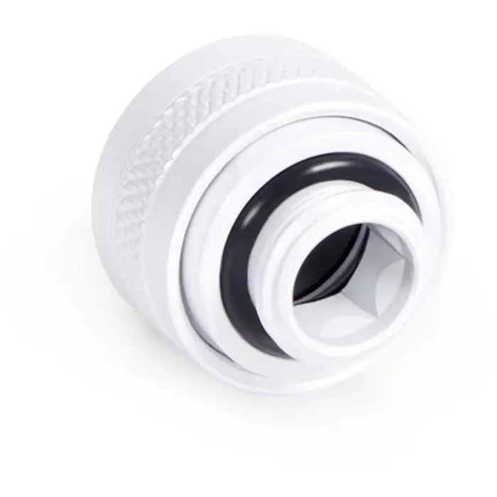 Alphacool Eiszapfen PRO 13mm HardTube screw-on nozzle G1/4 - White (white/black, set of 6)