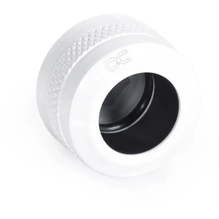 Alphacool Eiszapfen PRO 13mm HardTube screw-on nozzle G1/4 - White (white/black, set of 6)