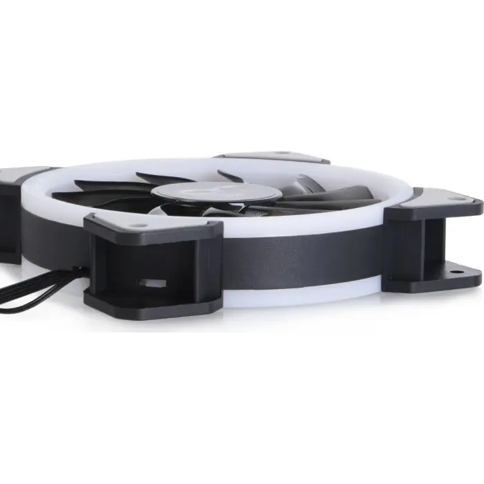Alphacool Eiszyklon Aurora LUX Digital RGB - 3 Kit 120x120x25mm, case fan (3-pack, including digital RGB LED controller.)