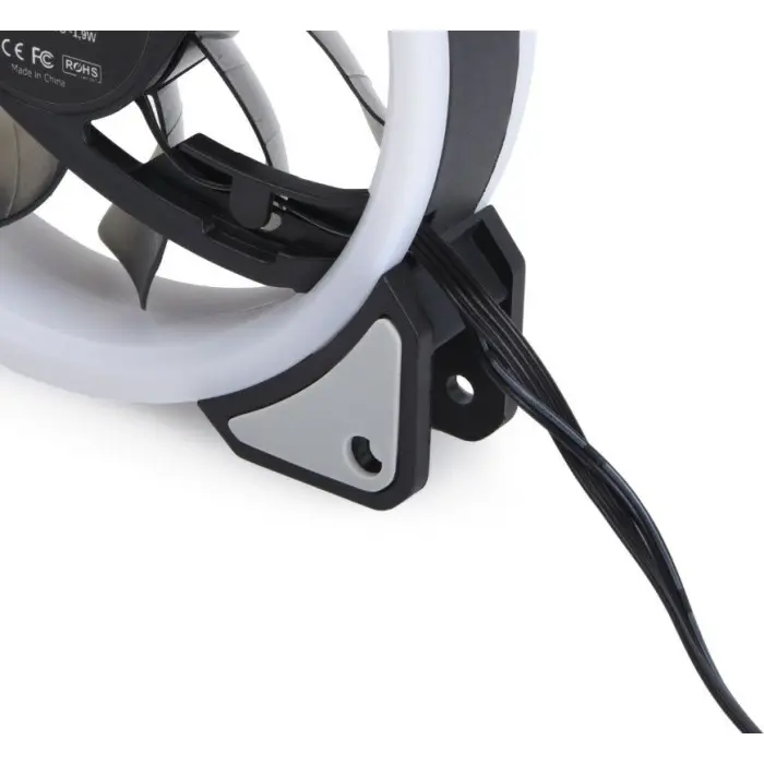 Alphacool Eiszyklon Aurora LUX Digital RGB - 3 Kit 120x120x25mm, case fan (3-pack, including digital RGB LED controller.)