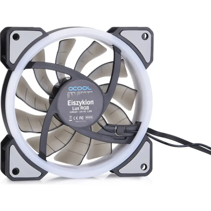Alphacool Eiszyklon Aurora LUX Digital RGB - 3 Kit 120x120x25mm, case fan (3-pack, including digital RGB LED controller.)