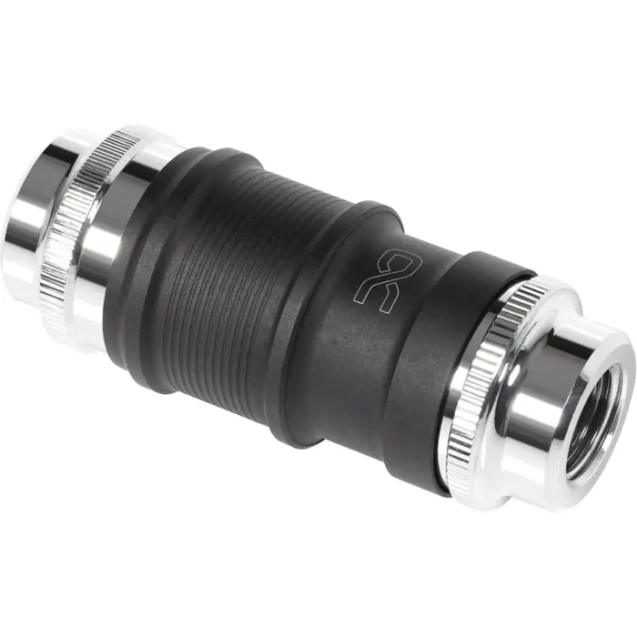 Alphacool ES quick release BLH1A PushIn set IG-IG (black (matt)/chrome)
