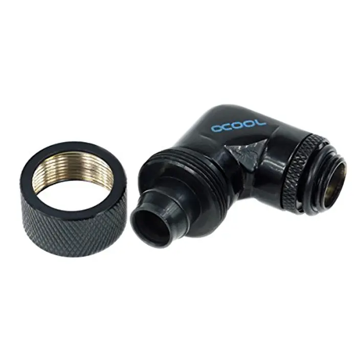 Alphacool HF screw connection 90°, black (17081)