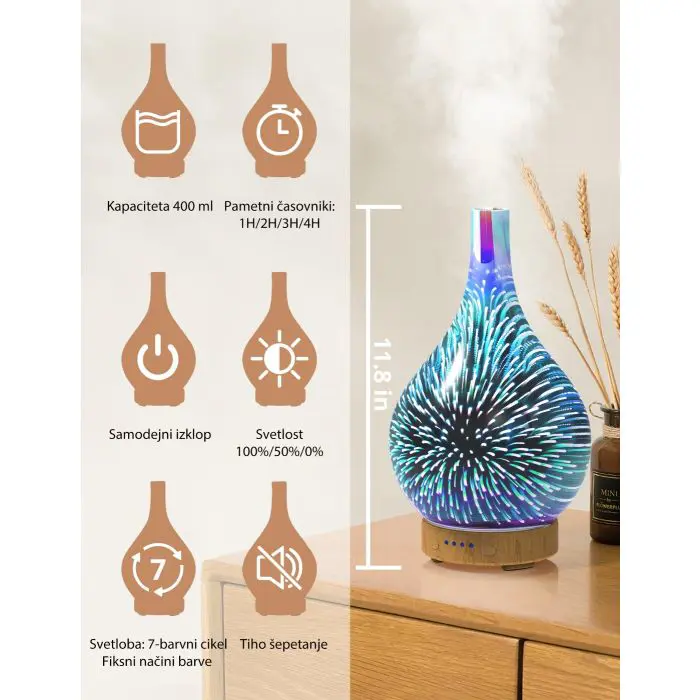 Anjou 3D Oil Diffuser FIREWORKS ADA022