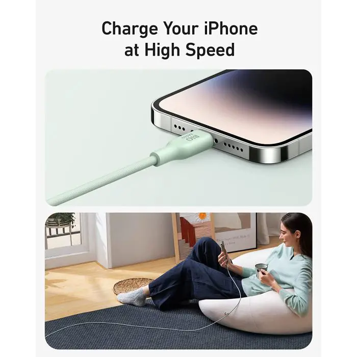 Anker 541 BIO USBC-LTG 1.8m cable green