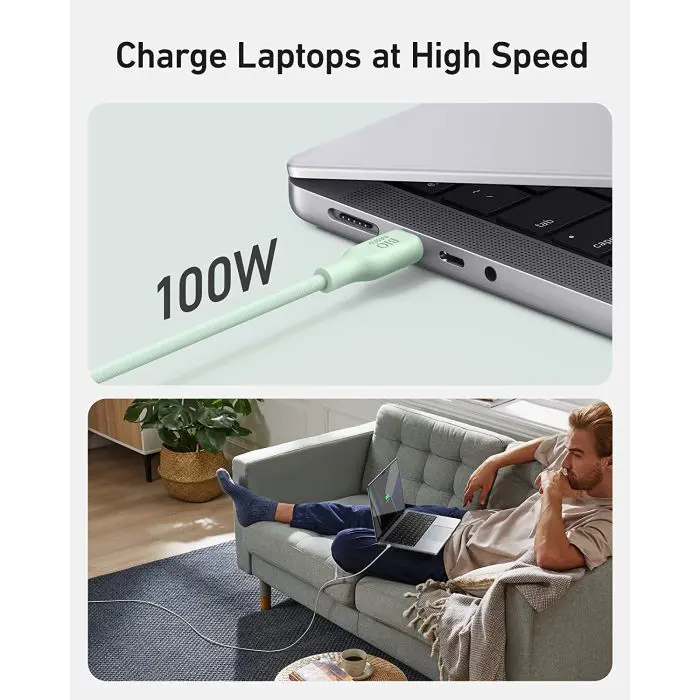 Anker 543 BIO USBC-USBC 0.9m cable green