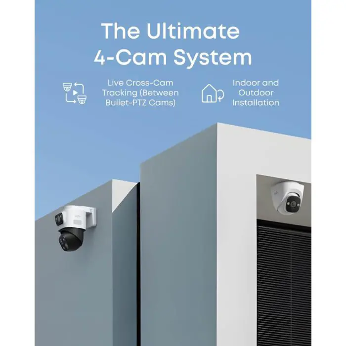 Anker Eufy Security PoE NVR nadzorni sistem S4 (2x eufy E41 + 2x eufy S4)