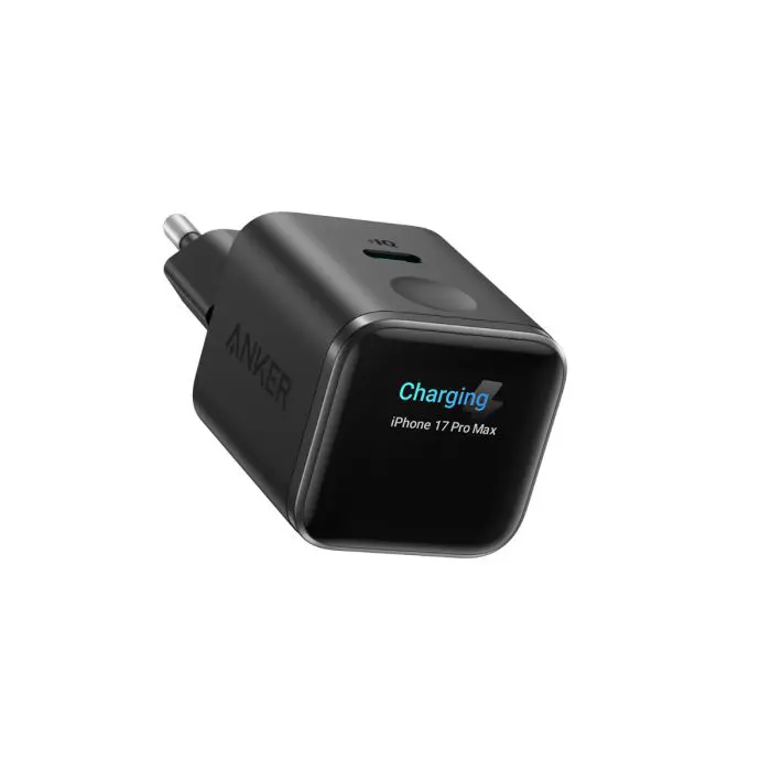 Anker Nano 45W Charger, Smart Display, Black