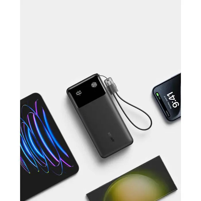 Anker Powerbank 20000 mAh, 30W with included USB-C cable, black