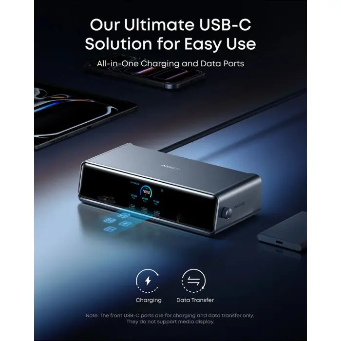 Anker Prime priklopna postaja, 14v1, Triple Display, DisplayLink