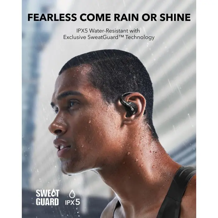 Anker Soundcore AeroFit Pro Wireless Headphones, Black