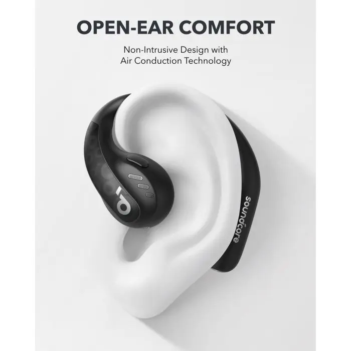 Anker Soundcore AeroFit Pro Wireless Headphones, Black