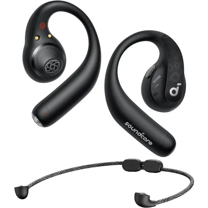Anker Soundcore AeroFit Pro Wireless Headphones, Black