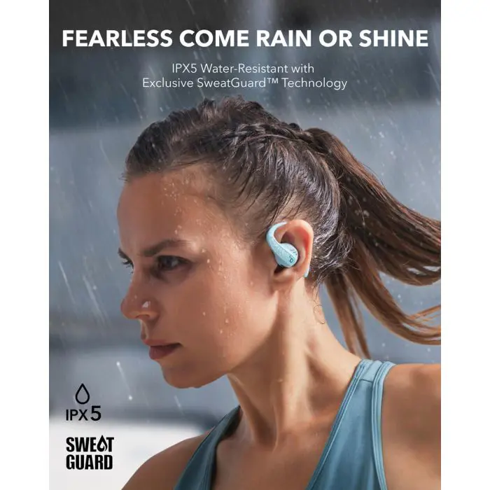 Anker Soundcore AeroFit Pro Wireless Headphones, Blue