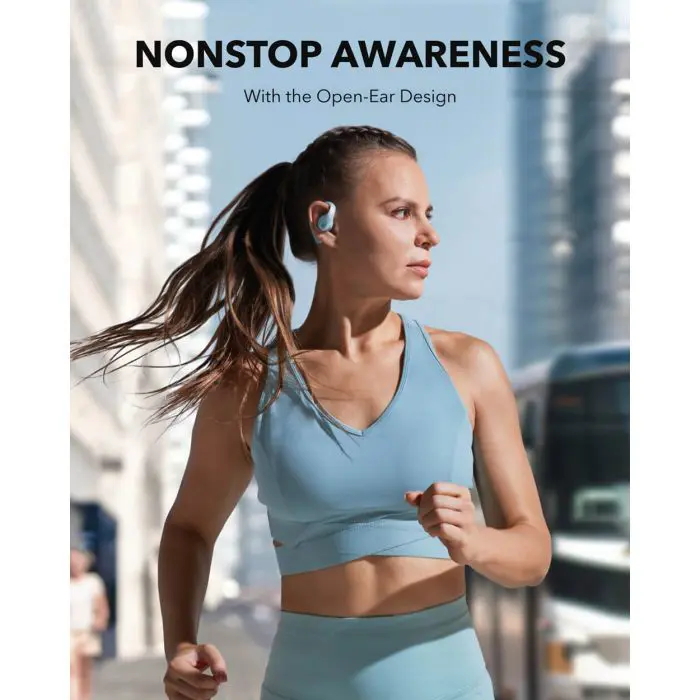 Anker Soundcore AeroFit Pro Wireless Headphones, Blue