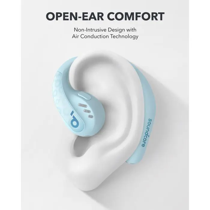 Anker Soundcore AeroFit Pro Wireless Headphones, Blue