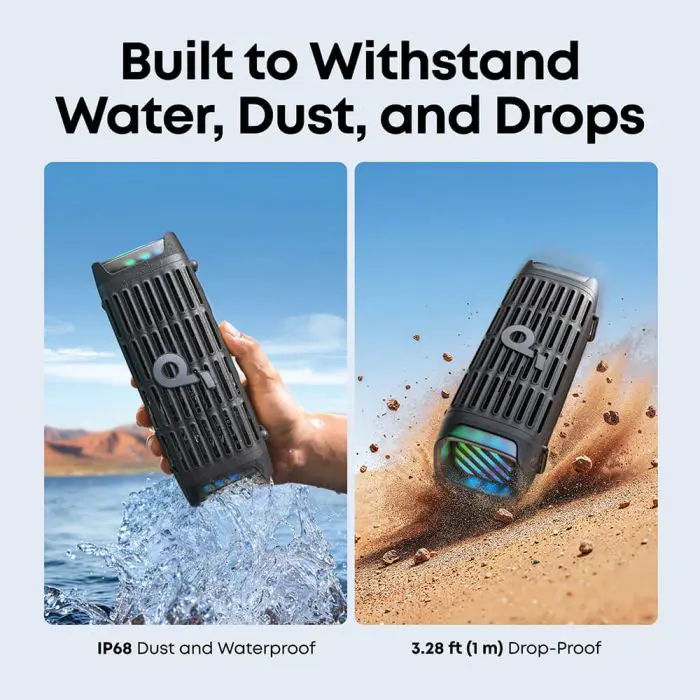 Anker Soundcore Boom 3i prenosni Bluetooth zvočnik, črn