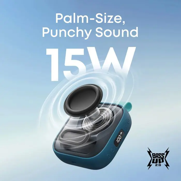 Anker Soundcore Boom Go 3i Portable Bluetooth Speaker, Blue