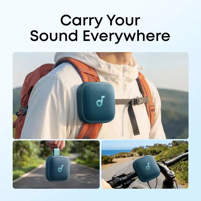 Anker Soundcore Boom Go 3i Portable Bluetooth Speaker, Blue