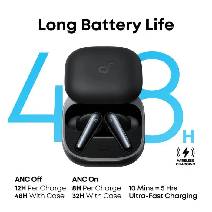 Anker Soundcore Liberty 5 brezžične Slušalice, črne