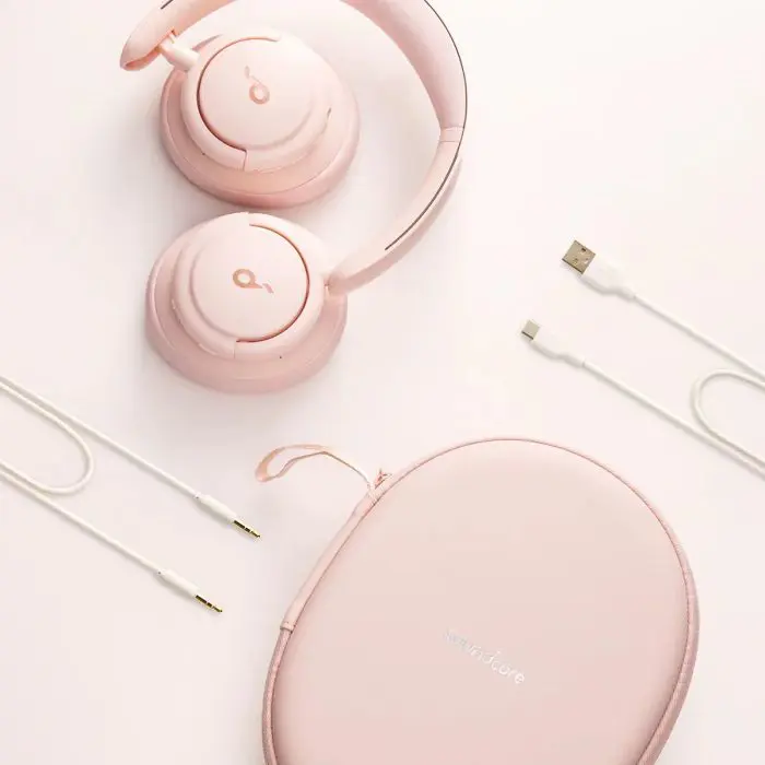 Anker Soundcore Life Q30 Headphones with NC, Pink
