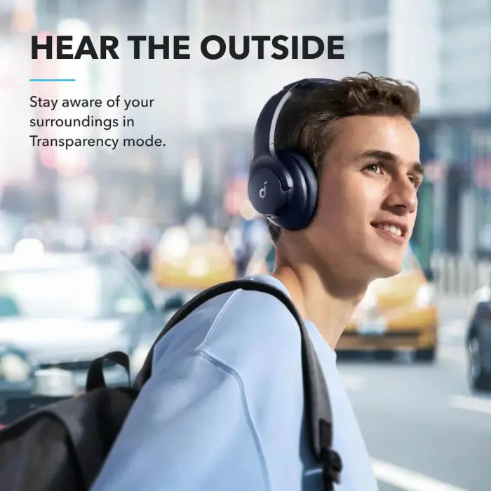 Anker Soundcore Q20i Bluetooth headphones, blue