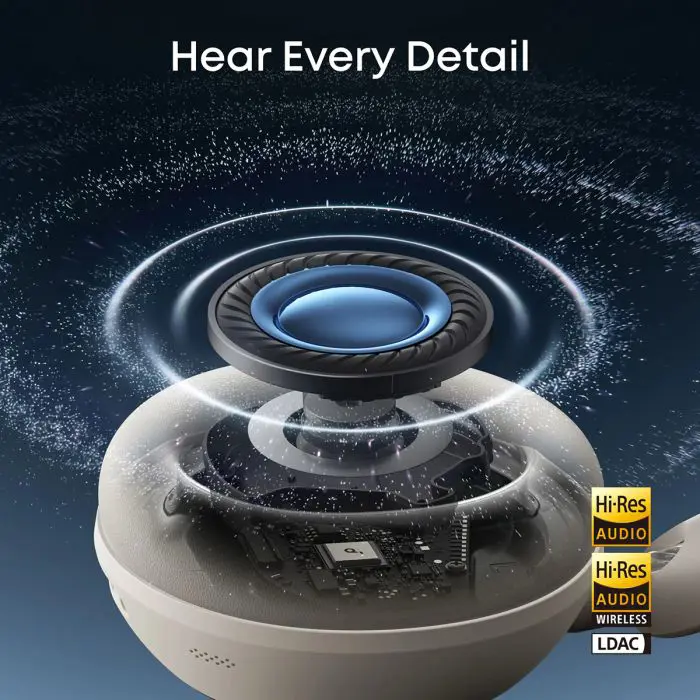 Anker Soundcore Space 2 Bluetooth headphones, white