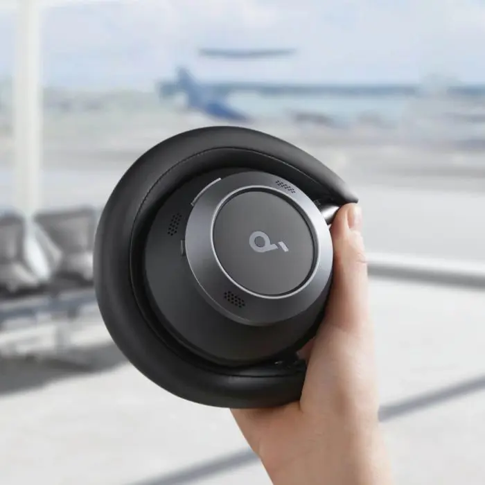 Anker Soundcore Space One Pro On-Ear Wireless Headphones, Black