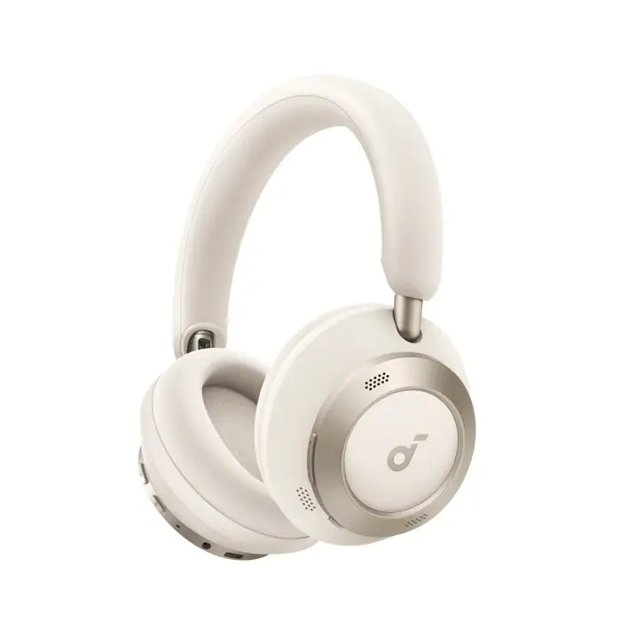 Anker Soundcore Space One Pro On-Ear Wireless Headphones, White
