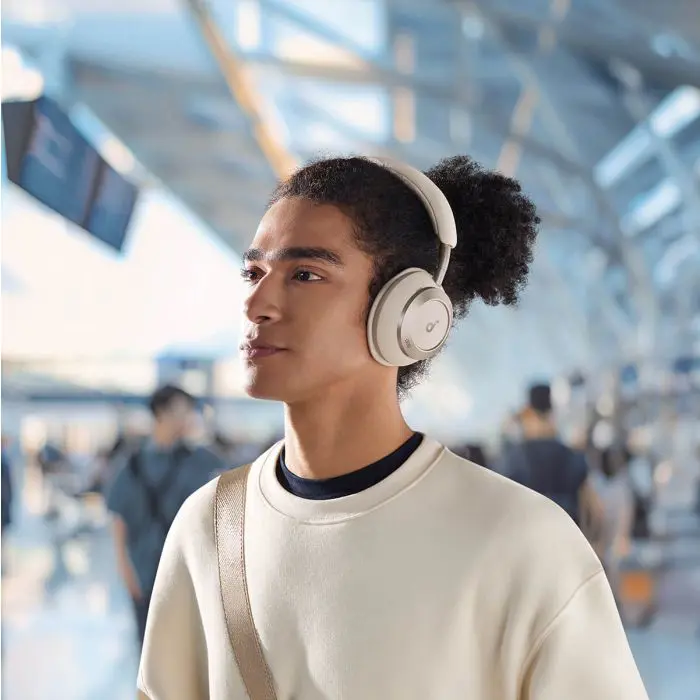 Anker Soundcore Space One Pro On-Ear Wireless Headphones, White + Gift Travel Case