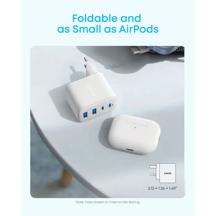 Anker Zolo 50W 4-Port Charger, White