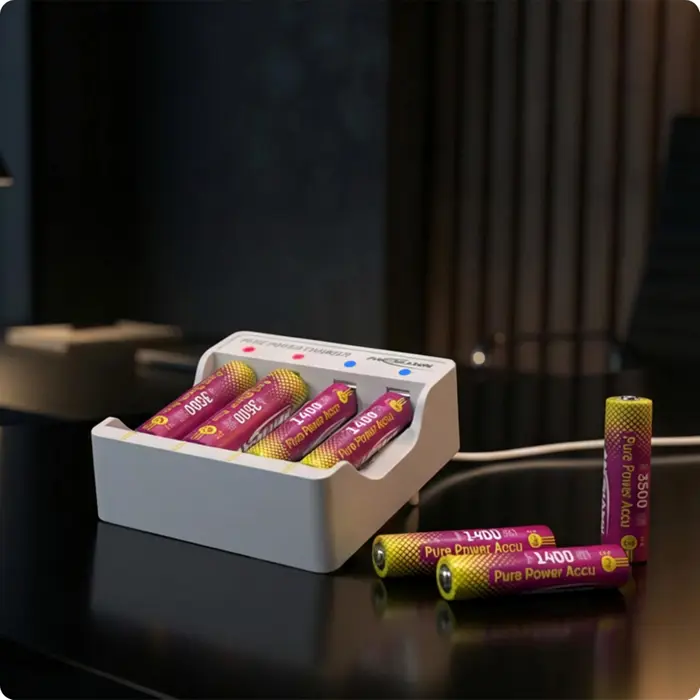 Ansmann Ansman lithium charger Pure Power Set + 4× Micro AAA