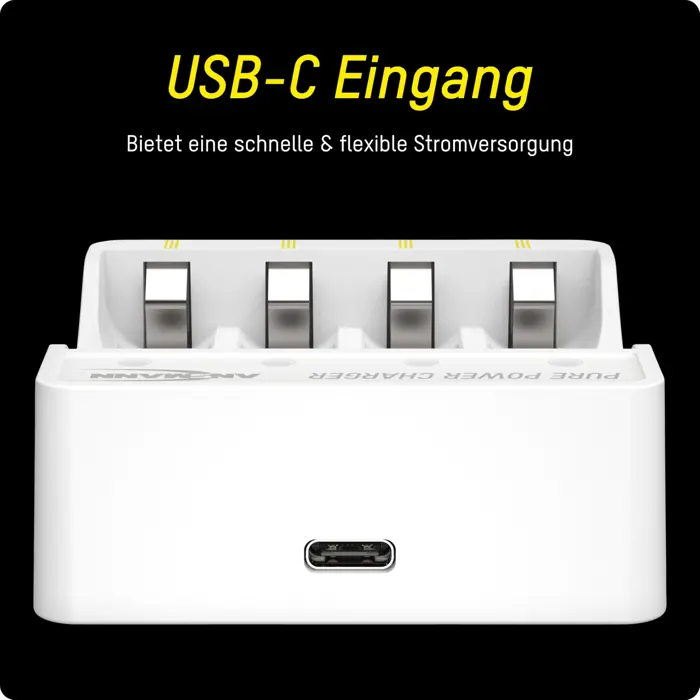 Ansmann Ansman lithium charger Pure Power Set + 4× Micro AAA