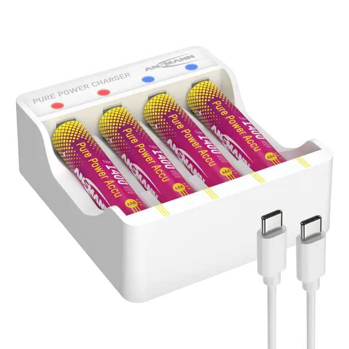 Ansmann Ansman lithium charger Pure Power Set + 4× Micro AAA