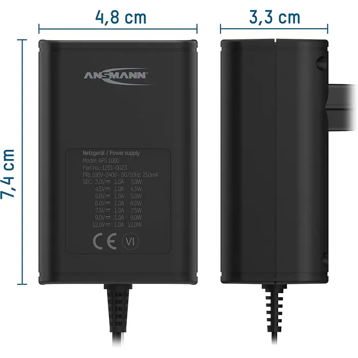 Ansmann APS 1000 universal power supply (black)