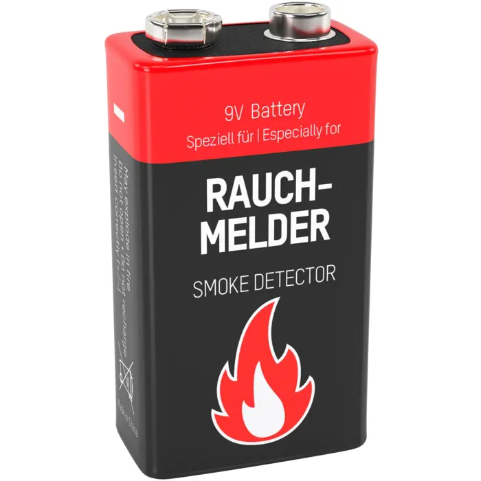 Ansmann battery smoke detector - Alkaline 9V EBlock, Blister