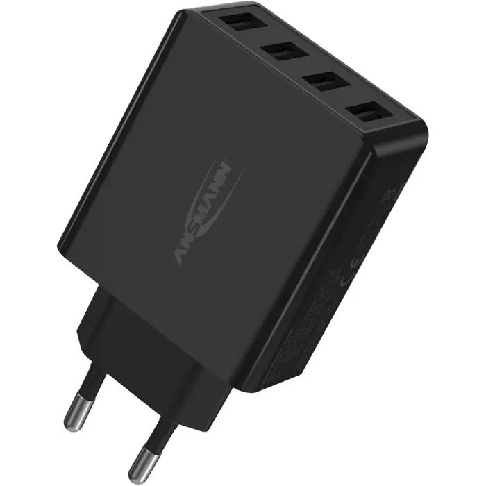 Ansmann Home Charger HC430 (black, intelligent charging control, Multisafe technology)