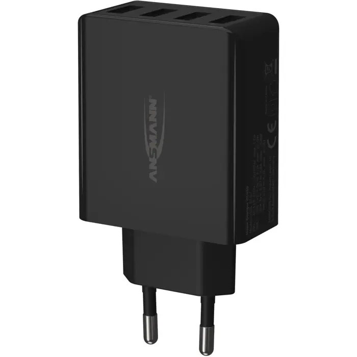 Ansmann Home Charger HC430 (black, intelligent charging control, Multisafe technology)