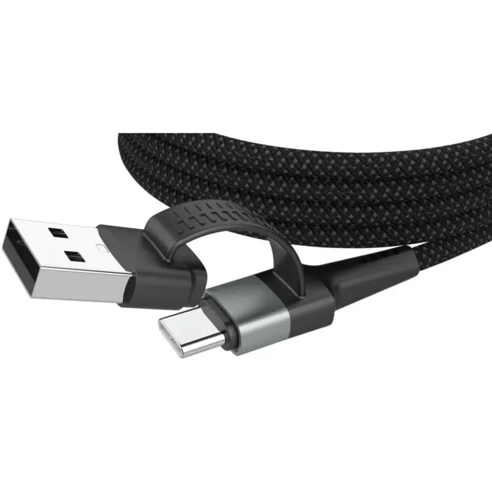 Ansmann Magnetic 4in1 charging cable (black, USB-A / USB-C / Lightning)